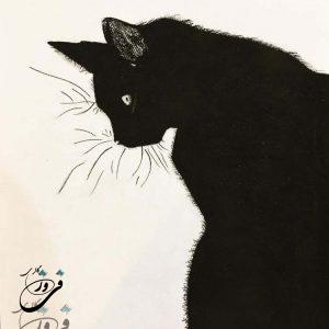 نقاشی گربه